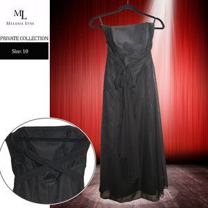 Melanie Lyne Private Collection: Black strapless full length gown